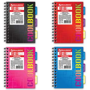 Блокнот А5 120л. BRAUBERG, клетка, гребень...