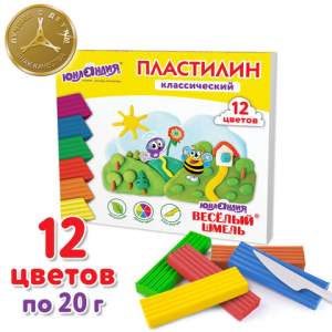 Пластилин 12цв. 