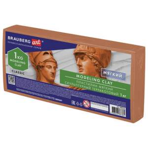 Пластилин скульптурный BRAUBERG ART CLASSI...