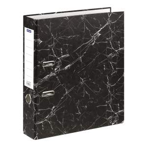 Папка-файл 75мм мрамор OfficeSpace, черн, ...