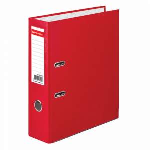 Папка-файл 80мм  BRAUBERG  красная (удвоен...