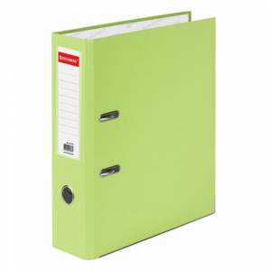 Папка-файл 80мм  BRAUBERG  лайм (удвоенный...