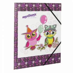 Папка пластиковая на резинке А4 ЮНЛАНДИЯ 