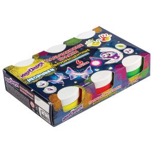 Краски пальчиковые сенсорные 6цв по 60мл  ...