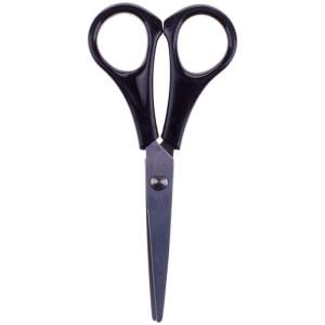 Ножницы 130 мм OfficeSpace черные ручки, П...