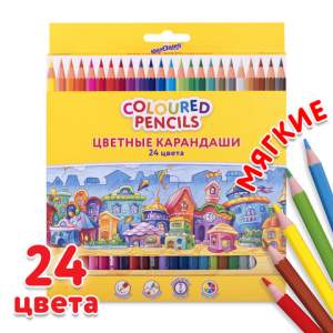 Карандаши цветные ЮНЛАНДИЯ 