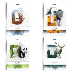 Тетрадь А4 96л клетка/гребень BRAUBERG 