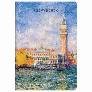 Тетрадь 40л в клетку обложка SoftTouch, бе...