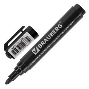 Маркер перманентный  BRAUBERG 3мм 