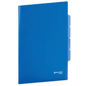 Папка-уголок А4 180мкм BRAUBERG  3 кармана...