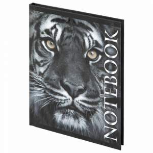 Блокнот А6, 80л, твердый, клетка, Тигровый...