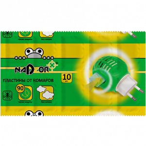 Пластины от комаров NADZOR б/запаха 10шт/у...