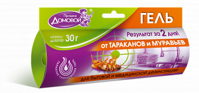 Средство от тараканов Домовой гель 30г.(шп...