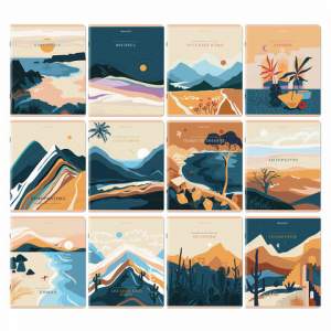 Тетрадь предметная 48л клетка набор 12 пре...