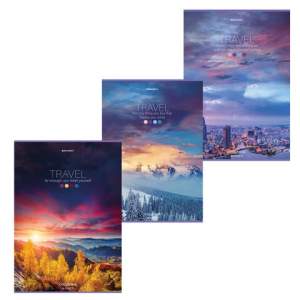 Тетрадь А4 96л клетка BRAUBERG, скоба,обло...