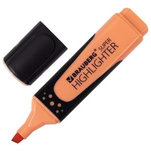 Маркер-выделитель BRAUBERG персиковый арт....