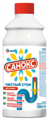 Средство для прочистки канализации Санокс ...