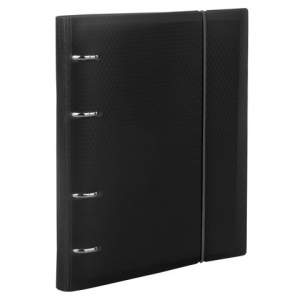 Тетрадь на кольцах А5 120л Brauberg с рези...