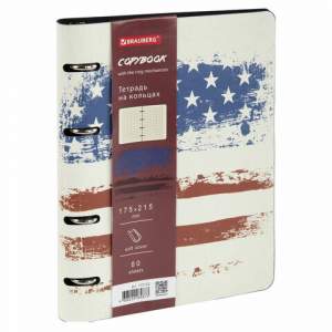 Тетрадь на кольцах А5 80л Brauberg VISTA, ...