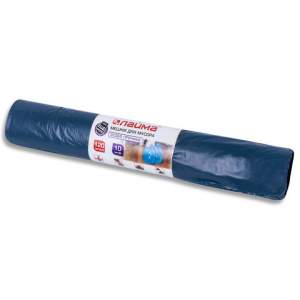 Пакет д/мусора 120л Лайма 10шт/рулон синие...