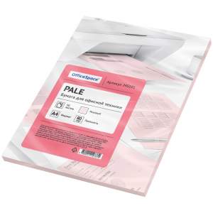 Бумага цветная OfficeSpace PALE А4,80г/м2,...