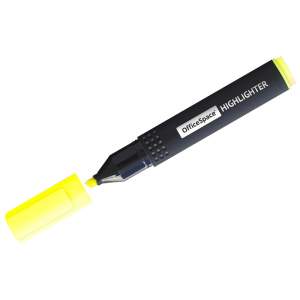 Маркер-выделитель  OfficeSpace 1-4 мм желт...