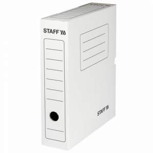 Короб архивный А4  75мм с клапоном микрого...