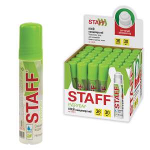 Клей силикатный STAFF EVERYDAY 30 мл, сетч...