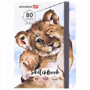 Скетчбук А5 80л 120г/м BRAUBERG ART DEBUT ...