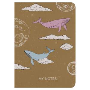 Тетрадь 60л клетка КИТЫ, BRAUBERG, 403809