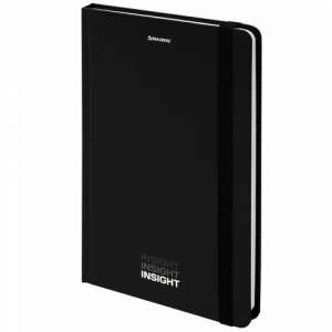 Блокнот А5 96 л с резинкой, твердая обложк...