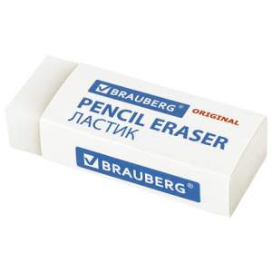 Ластик BRAUBERG EXTRA, 45х17х10 мм, белый,...