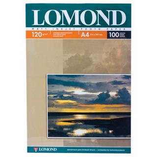 Фотобумага А4 100л 120г/м2 Lomond матовая
