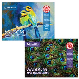 Альбом для рисования 40л. Райские птички B...