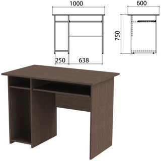 Стол компьютерный Канц, 1000х600х750 мм, с...