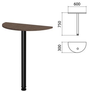 Стол приставной полукруг Канц, 600х300х750...