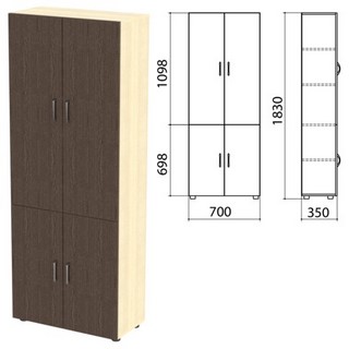 Шкаф закрытый Канц, 700х350х1830 мм, цвет ...