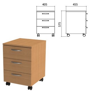 Тумба подкатная Эко (ш405*г455*в575 мм), 3...