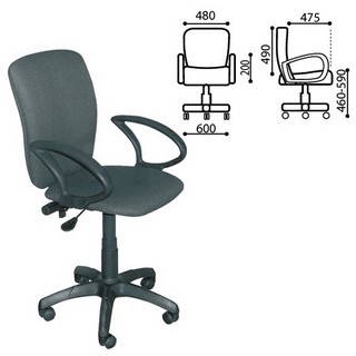 Кресло оператора Эмир с подлокотниками, се...