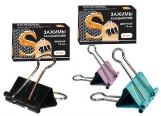 Зажим 25мм  Sponsor12 (шт) цветные