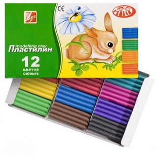 Пластилин 12цв. Мини  ZOO Луч (Россия)