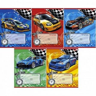 Тетрадь 12л косая линия Спортивное авто ХА...