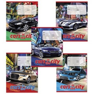 Тетрадь 12л клетка Машина в городе  ХАТБЕР...