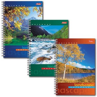Записная книжка  А6  80л. Пейзажи на гребн...