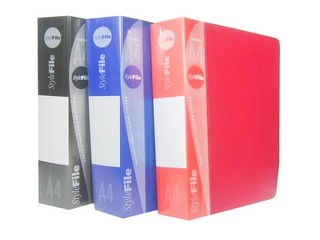 Папка пластиковая с 100 файлами 0,8мм Бюро...