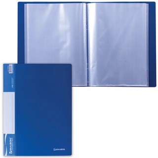 Папка пластиковая с 100 файлами 0,9мм Brau...