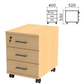 Тумба подкатная Монолит (ш400*г520*в530 мм...