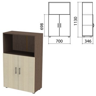 Шкаф полузакрытый Канц, 700х350х1130 мм, ц...