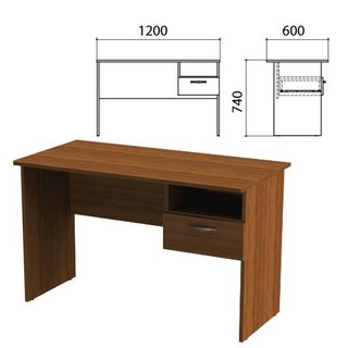 Стол письменный с навесной тумбой Эко, 120...