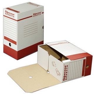 Короб архивный А4 150мм картон ОФИСНАЯ ПЛА...